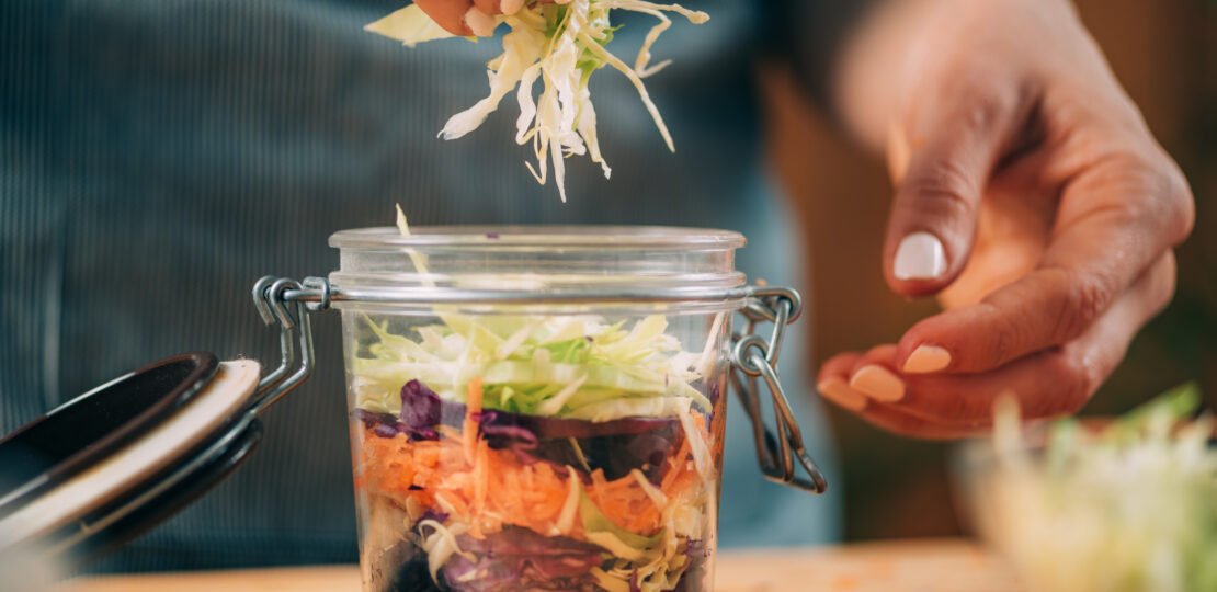 fermenting vegetables.